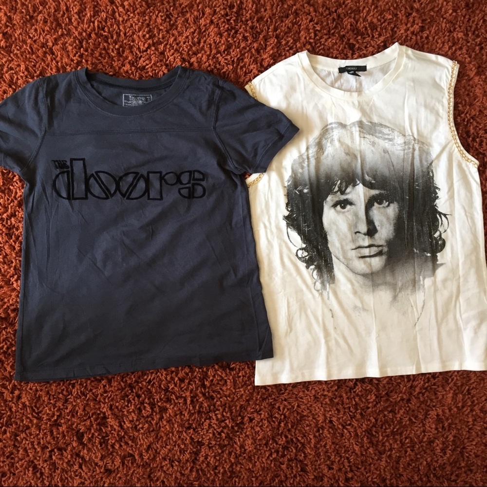 Bundle of two The Doors graphic tees ,Jim Morrison